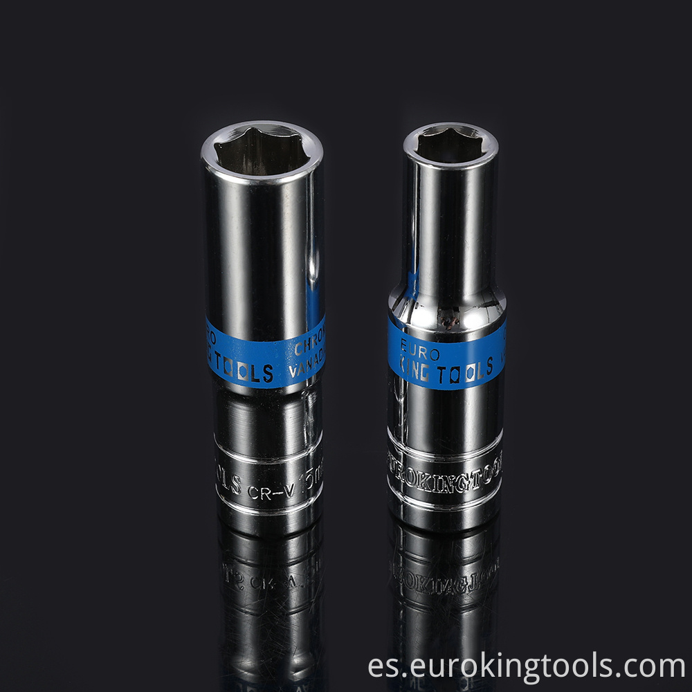 1/2 Mirror Blue Ribbon Long Socket